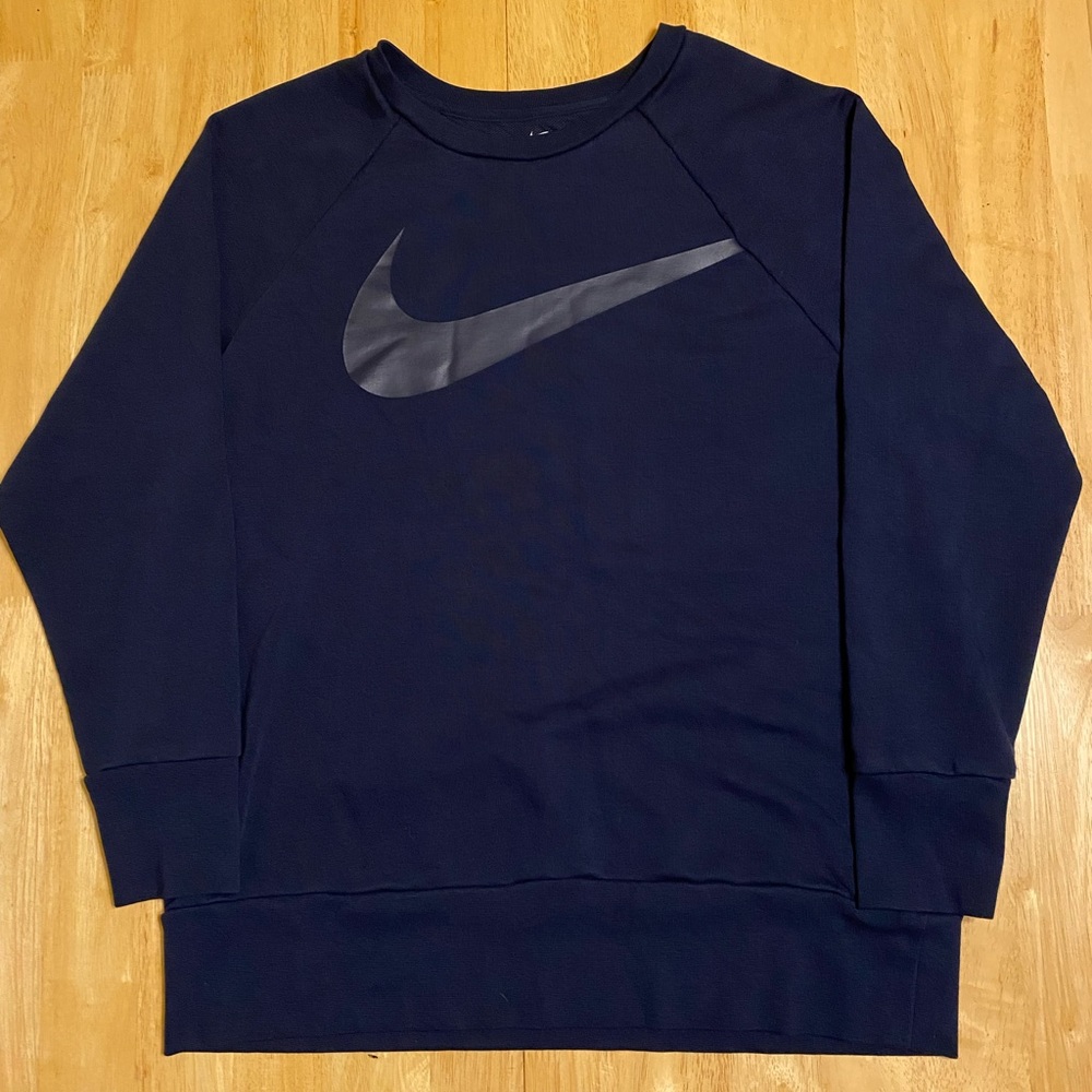 Nike Swoosh Logo Athletic Crewneck